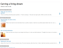 Tablet Screenshot of carvethedream.blogspot.com