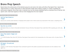 Tablet Screenshot of bronxprepspeech.blogspot.com