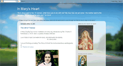 Desktop Screenshot of inmarysheart.blogspot.com