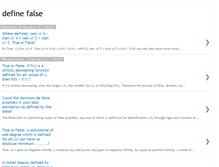 Tablet Screenshot of define-false.blogspot.com