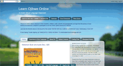 Desktop Screenshot of learnojibweonline.blogspot.com