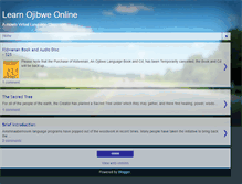 Tablet Screenshot of learnojibweonline.blogspot.com