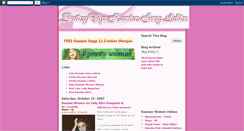 Desktop Screenshot of dating-tips-russian-sexy-ladies.blogspot.com