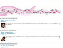 Tablet Screenshot of dating-tips-russian-sexy-ladies.blogspot.com
