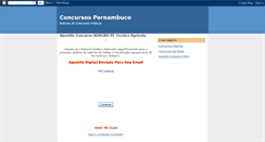 Desktop Screenshot of concursospernambuco.blogspot.com