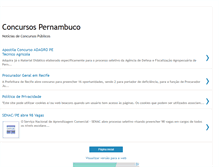 Tablet Screenshot of concursospernambuco.blogspot.com