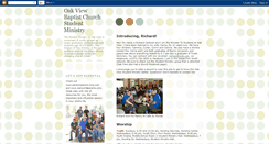 Desktop Screenshot of oakviewstudentministry.blogspot.com