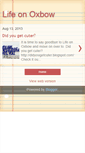 Mobile Screenshot of lifeonoxbow.blogspot.com