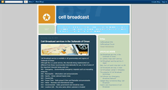 Desktop Screenshot of cell-broadcast.blogspot.com