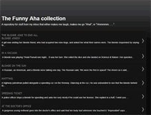 Tablet Screenshot of funnyaha.blogspot.com