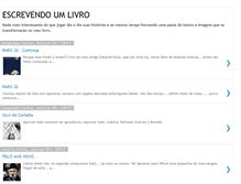 Tablet Screenshot of escrevendoumlivro.blogspot.com