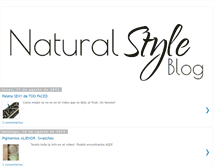 Tablet Screenshot of naturalstyleblog.blogspot.com