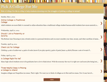Tablet Screenshot of pickacollegeforme.blogspot.com