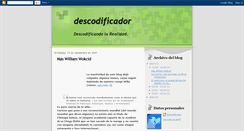 Desktop Screenshot of descodificacion.blogspot.com