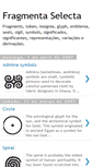 Mobile Screenshot of fragmentaselecta.blogspot.com