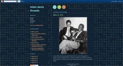 Desktop Screenshot of milesdavisthreads.blogspot.com