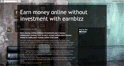 Desktop Screenshot of earnbizz.blogspot.com