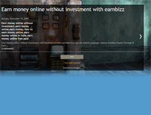 Tablet Screenshot of earnbizz.blogspot.com