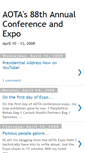Mobile Screenshot of aota2008conference.blogspot.com