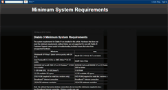 Desktop Screenshot of minimum-systemrequirements.blogspot.com