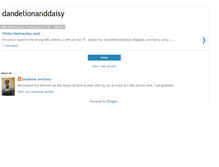 Tablet Screenshot of dandelionanddaisy.blogspot.com