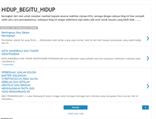 Tablet Screenshot of hidupbegituhidup.blogspot.com