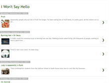 Tablet Screenshot of iwontsayhello.blogspot.com