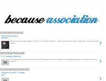 Tablet Screenshot of becauseassociation.blogspot.com