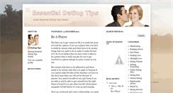 Desktop Screenshot of essentialdatingtips.blogspot.com