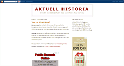 Desktop Screenshot of aktuellhistoria.blogspot.com