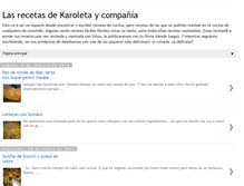 Tablet Screenshot of lasrecetasdekaroleta.blogspot.com