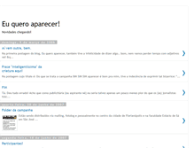Tablet Screenshot of euqueroaparecer.blogspot.com