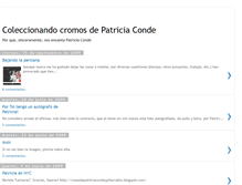 Tablet Screenshot of coleccionandoapatriciaconde.blogspot.com