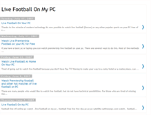 Tablet Screenshot of live-football-on-my-pc.blogspot.com