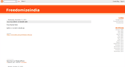 Desktop Screenshot of freedomizeindia.blogspot.com