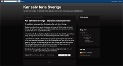 Desktop Screenshot of koerselvferiesverige.blogspot.com