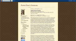 Desktop Screenshot of pastordora.blogspot.com