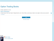 Tablet Screenshot of optiontradingbooks.blogspot.com