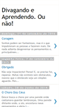 Mobile Screenshot of divagandoeaprendendoounao.blogspot.com