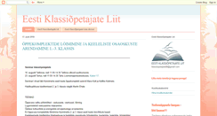 Desktop Screenshot of klassiopetaja.blogspot.com