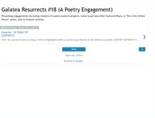 Tablet Screenshot of galatearesurrection18.blogspot.com