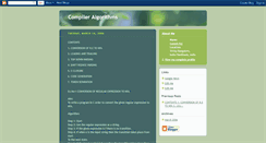 Desktop Screenshot of compileralgo.blogspot.com