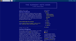 Desktop Screenshot of harmonynotebook.blogspot.com