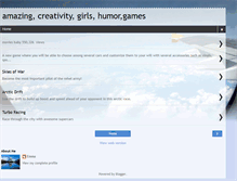 Tablet Screenshot of amazingcreativitygirlshumor.blogspot.com