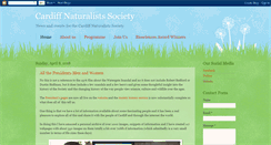 Desktop Screenshot of cardiffnaturalists.blogspot.com