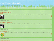 Tablet Screenshot of cardiffnaturalists.blogspot.com