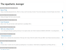 Tablet Screenshot of apatheticavenger.blogspot.com