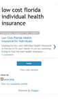 Mobile Screenshot of lowcost-florida-healthinsurance.blogspot.com