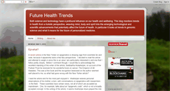 Desktop Screenshot of futurehealthtrends.blogspot.com