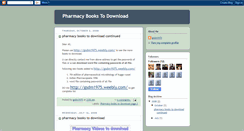 Desktop Screenshot of pharmacybookstodownload.blogspot.com